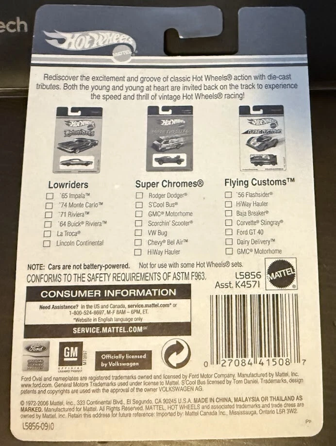 Hot Wheels 2006 Super Chromes VW Bug Target Gold Chrome VHTF Raro - Imagem 3 de 3