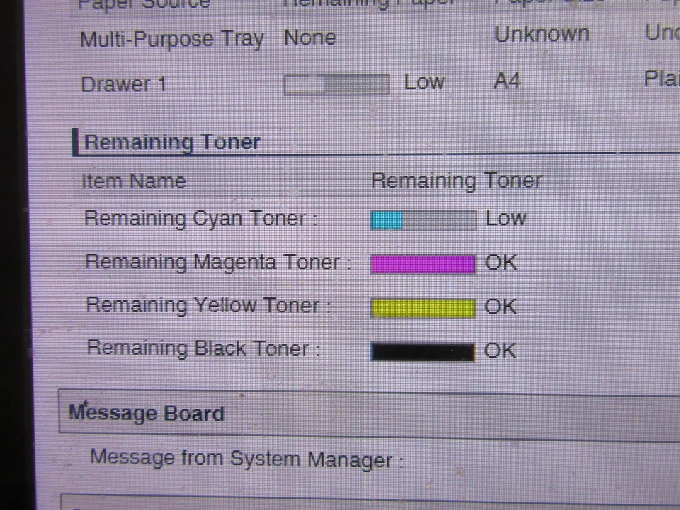 Canon iR-ADV C250 C250iF Color A4 Printer Low Page Count Duplex Network WARRANTY - Image 4 of 4
