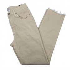 Edwin Cream Slim Straight Jeans  Women  s 27 Regular Cotton-Blend