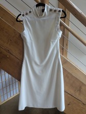 Gucci White Stretch Dress Made in Italy - STAINED