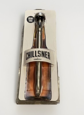 Chillsner by Corkcicle Drink Thru Reusable Beer Bottle Chiller, Keeps Beer Cold