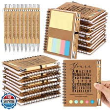 Jetec 12 Sets Inspirational Notebooks Bulk Christmas Employee App