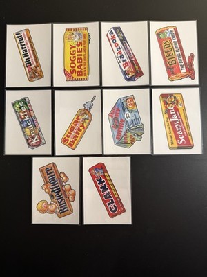 Garbage Pail Kids Topps Oh The Horrorible Trick Or Treat Full Set- 10 Cards NM