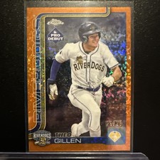 Theo Gilles Topps Pro Debut Charleston Riverdogs TB Rays 25/25 Bookend