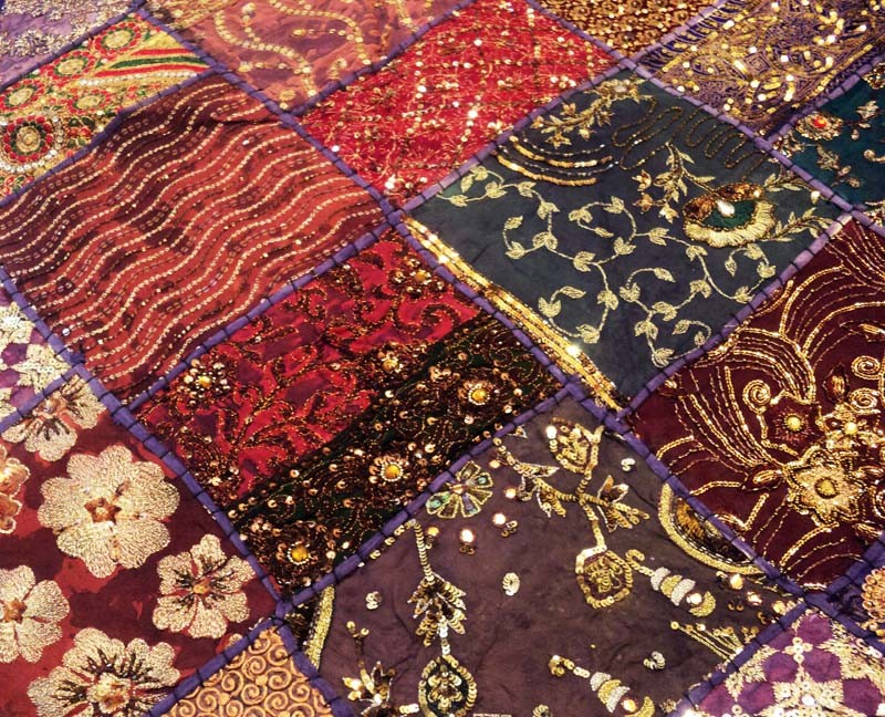 Christmas Gift Home Decor Cotton Handmade Patchwork Wall HangingThrow Tapestry