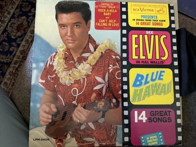 Elvis Presley Blue Hawaii Vinyl Record Album Original Pressing Red Sticker Mono