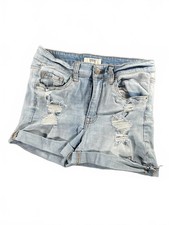 Forever 21 Distressed Denim Women's Shorts - Light Blue Wash Size 27