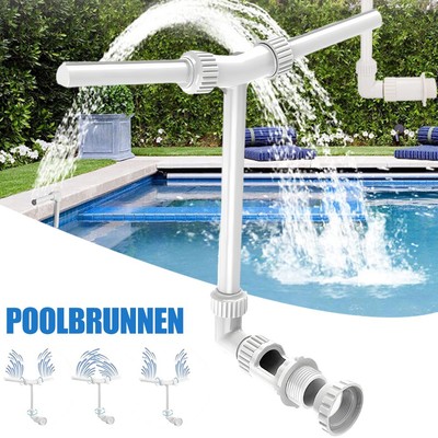 Pool Wasserfall Brunnen Pool Springbrunnen über Schwimmbädern Dual-Sprühköpfen