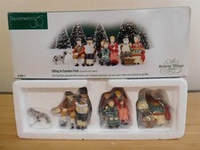Dept 56 Dickens Village - Sitting In Camden Park - Set of 4 -#56.58411 Free Ship