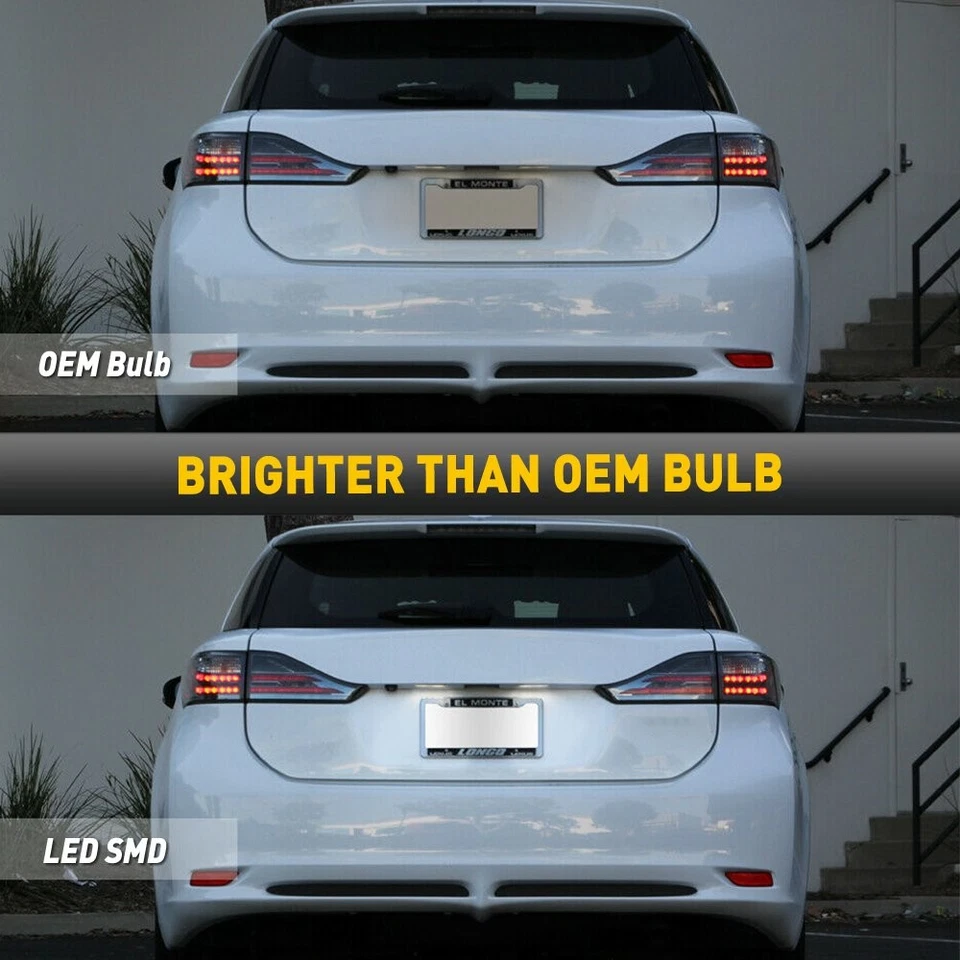 2x Luz LED trasera de matrícula para 2005-15 Scion tC impermeable alta potencia 6000K Foto 2 de 4