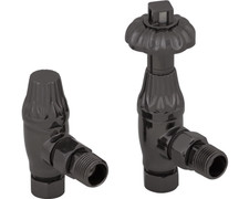 Traditional style thermostatic radiator valve - Chrome Finish - 15mm inlet