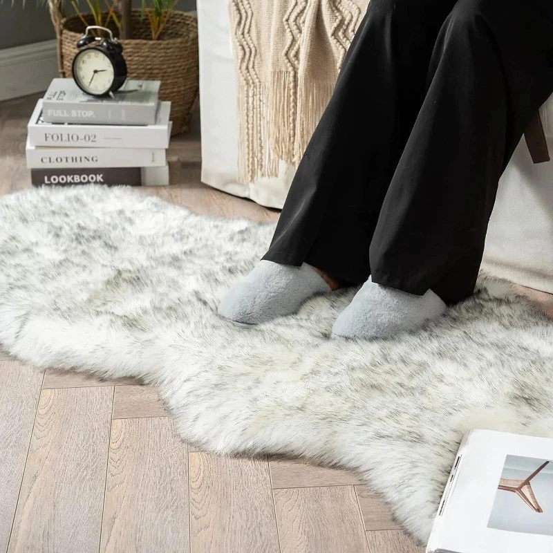Soft Faux Fur Area Rugs for Bedroom Living Room Carpet Sofa Chair Cushion Mat - Image 3 of 4