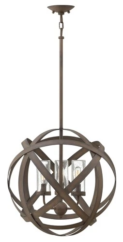 Hinkley Lighting 29703 Carson 120v 3 Light 18.5"W Open Air Cage - Grey - Picture 5 of 6