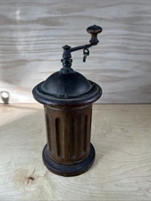 Antique French Hand Crank Coffee Mill Grinder by Peugeot Freres