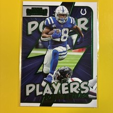 2022 Panini Contenders - Power Players Jonathan Taylor #PWR-JTA Emerald