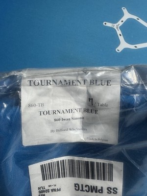 Iwan Simonis 860 7ft Pool Billiard Table Cloth - Authorized Tournament Blue