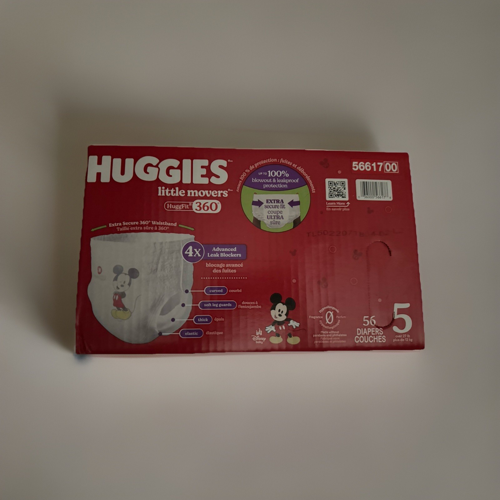 Huggies Little Movers HuggFit Size 5 - 56 Count- A090848