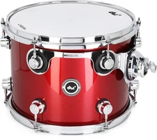 DW DWe e33 Mounted Tom - 9 inches x 12 inches, Black Cherry Metallic Lacquer
