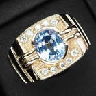 Ravishing Cornflower Blue Sapphire 2.10Ct 925 Sterling Silver Handmade Rings