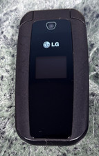 LG 440G Black TracFone Prepaid Basic Camera Flip Cell Phone