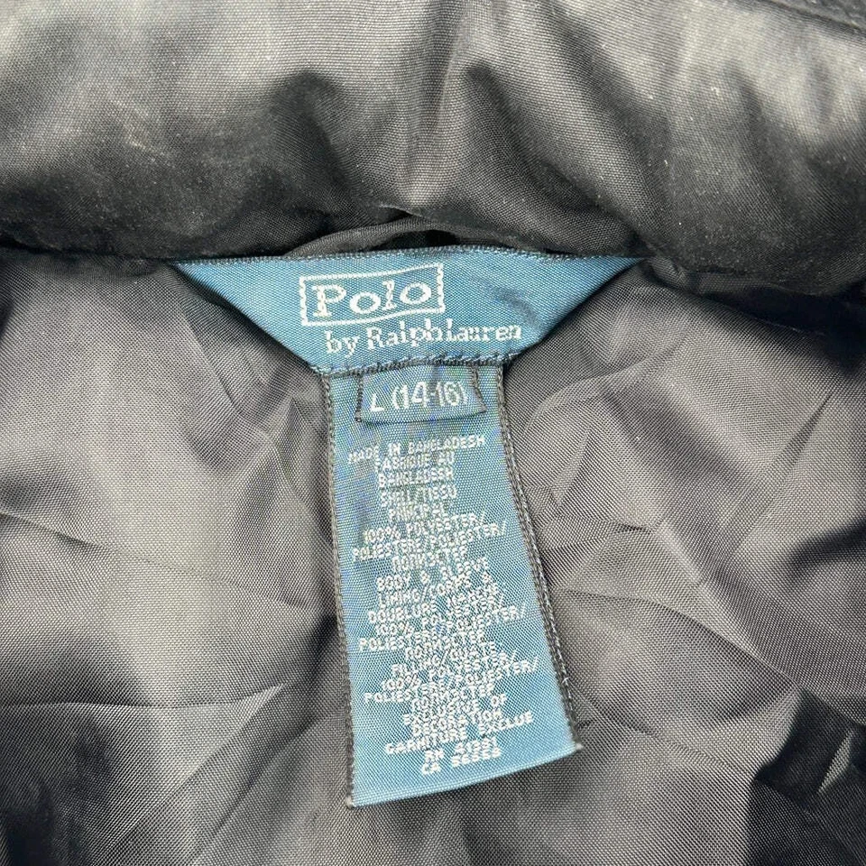 Куртка None Polo By Ralph Lauren - большая черная полиэстер - Изображение 3 из 4