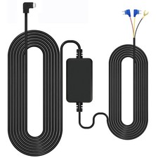 GKU Dash Cam Hardwire Kit 12-24V to 5V Car Camera Charger Power Cord Battery Dra