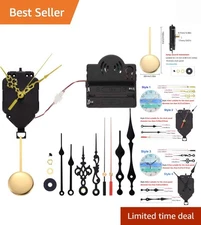 Quartz Pendulum Clock Mechanism with Music Box & 4 Clock Hands for DIY Lovers