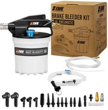 Ewk 22 Piece Pneumatic Brake Fluid Bleeder Kit 2l Vacuum Pump W 17 Adapters