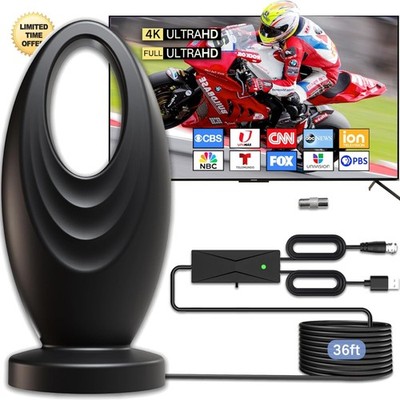 Antennadesign 2025 TV Antenna Indoor/Outdoor 2200 Mile Range HD Digital Signal
