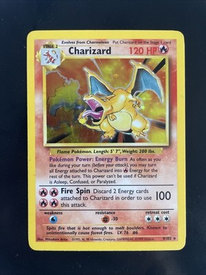 Pokémon TCG Charizard First Generation 1995 | eBay
