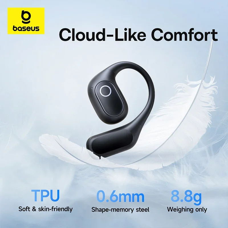 Baseus Eli 2i Fit Auricolari Bluetooth 6.0 Open-Ear Batteria 36Hr IPX5 Sport foto 3