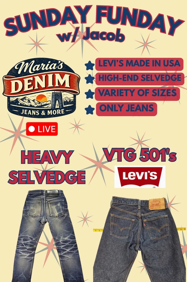 Vintage Levi's 501 & High-End Selvedge Jeans Auctions w/ Jacob!
