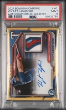 💥JERSEY #’D 36/50💥2024 Bowman Chrome Rookie Patch Auto PSA 9 (Awesome Card)