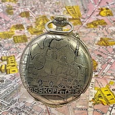 Wall Watch Rosskopf SA . Chemin de Fer . Belgium Railway. 1930POCKET WATCH