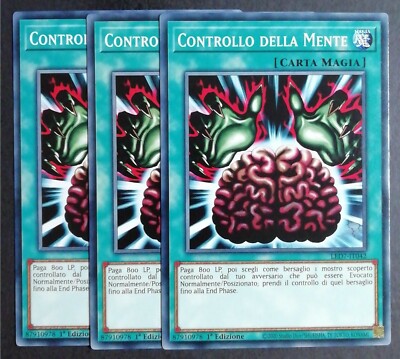 Set 3X: MIND CONTROL auf Italienisch LED7-IT042 Common YUGIOH