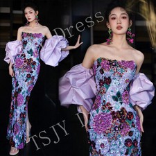 Noble Evening Formal Party Ball Gown Prom Bridesmaid Wedding Slim Dress TS19881