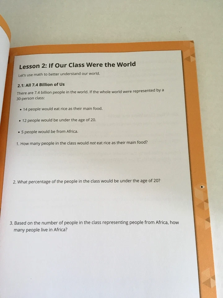 Open-Up Resources Grade 6 Mathematics Unit 9 Student Workbook - Image 2 of 3