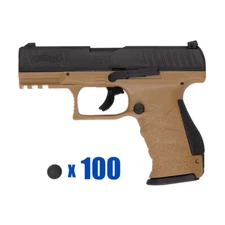 T4E .43 CAL BRAVO PAINTBALL PISTOL PACKAGE KIT - WALTHER PPQ M2 LE - FDE