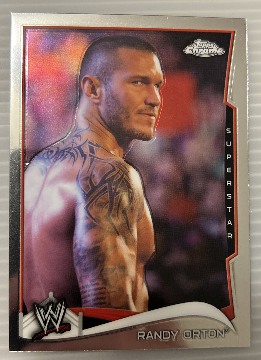 RANDY ORTON 2014 Topps Chrome #38 WWE Superstar Card APEX PREDATOR/THE VIPER