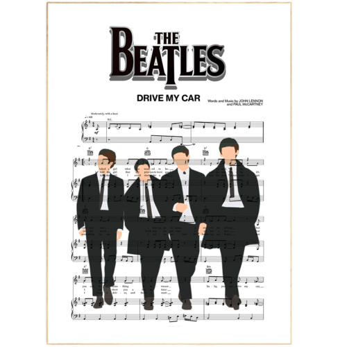 The Beatles - DRIVE MY CAR Poster - Picture 1 of 10