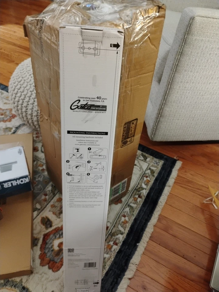 Toallero Gatco 4240MX Latitude² 24" - negro nuevo  Foto 2 de 4