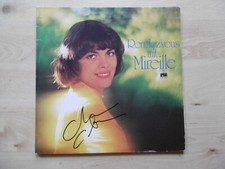 Mireille Mathieu autograph signed LP cover "Rendezvous with Mireille" vinyl