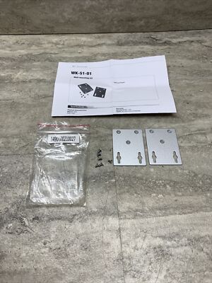 MOXA WK-51-01 Wall Mounting Kit, 51mm Wide, Silver, New