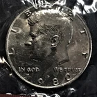 1980 D Kennedy Half Dollar Clad No Silver Brilliant Unc Sealed in Orig Cello BU