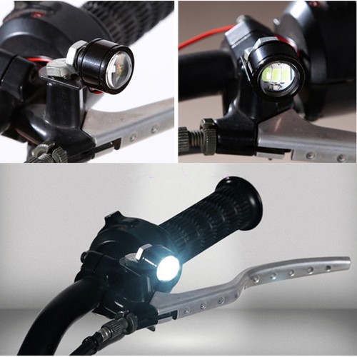 2Pcs 12V Motorcycle Eagle Eye Hawkeye LED Daytime Running Light Rearview Mirror - 第 9/9 張圖片