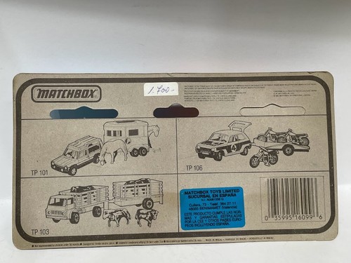Matchbox TP-116 Jeep Cherokee & Caravan Diecast - Picture 2 of 2