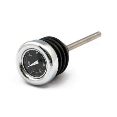 Ölmessstab mit Thermometer Chrom, Schwarz, für Harley Davidson Softail 2000-2017