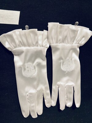 LOT OF 12 DOI Daughters Embroidered Satin Stretch OES Gloves.