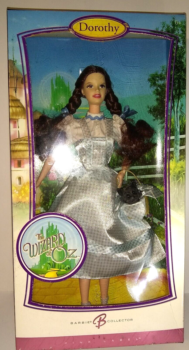 The Wizard of Oz Dorothy Barbie Pet Toto Pink Label Doll