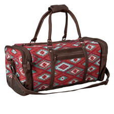 New Spring Summer Myra Bag Rug Canvas Leather Weekender Duffel Travel Overnight
